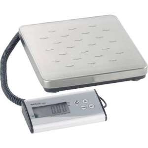 MAULcargo 120kg digitális mérleg külön kijelzővel, rozsdamentes acél platformmal, ideális csomagok, küldemények és áruk méréséhez - Maul