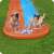 Kids playing on Bestway H2Go Double Water Slide