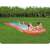 Two children sliding down a Bestway H2GO water slide