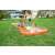 Children having fun sliding down a Bestway H2GO water slide