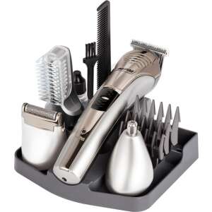 MPM MMW-04 Hair Trimmer Set, multi-functional trimmer for hair, beard, nose, and body, with multiple attachments and a charging stand - Hair dryer, Durable depilatory device, Electric razor and Hair clippers