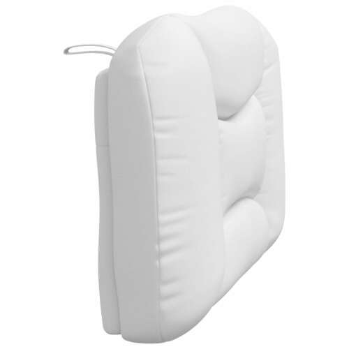 vidaXL Fehér Műbőr Fejtámla Párna - 90 cm