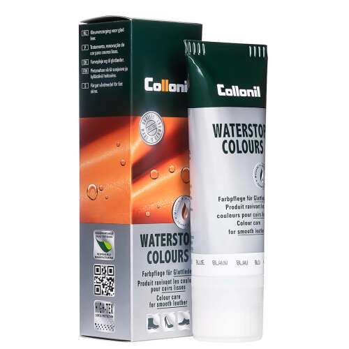 Collonil Waterstop Colours cipőápoló sima bőrhöz, kék, 75 ml - Cipőápolás