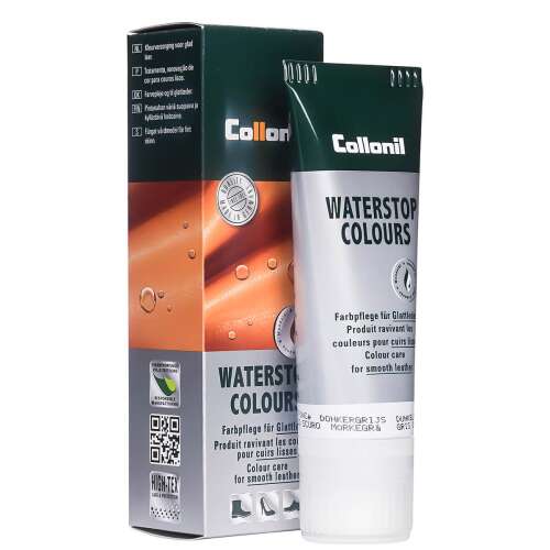 Collonil Waterstop Colours cipőápoló sima bőrre, sötétszürke, 75 ml