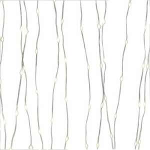 Warm white LED curtain lights, 3 x 2.8 meters, extendable, indoor and outdoor use - Sumker