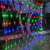 Colorful LED Net Lights on a tree, Outdoor Christmas Lights, Decorative Lights
