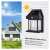 Solar powered motion sensor wall lamp with LED filament bulb, high-efficient solar panel
