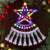 Colorful LED Christmas tree curtain lights with star, 172 LEDs, 8 lighting modes