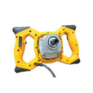 THO Elektrischer Mörtel- und Farbmixer 1400W, M-6002, gelber und schwarzer Elektromischer mit zwei Griffen - Handwerkzeuge