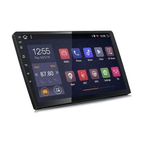 7 inch Android car stereo with GPS navigation, Bluetooth, WiFi, FM radio, and steering wheel control