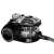 Black Bora 2400W wet and dry vacuum cleaner with water filter, side view