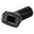 Black vacuum cleaner brush nozzle with bristles