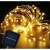 Solar powered micro LED string lights with remote control, 50 meters long, warm white