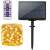 Solar powered micro LED string lights with remote control, 50 meters long, warm white