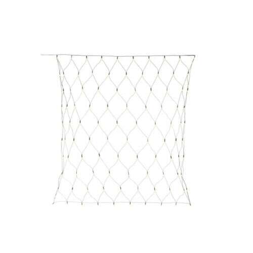 Бяла LED коледна светлинна мрежа, 1,2m x 1,6m, за външна и вътрешна употреба