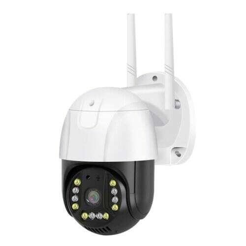 White 4G SIM card enabled smart security camera with 3MP resolution and 1080P HD video recording, V380Pro app compatible, CAM-352 model
