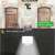 Solarbetriebene Bewegungsmelderleuchte mit 6W LED, KE23-456, an einer Wand montiert, zeigt den Lichtstrahl und die Erfassungsdistanz