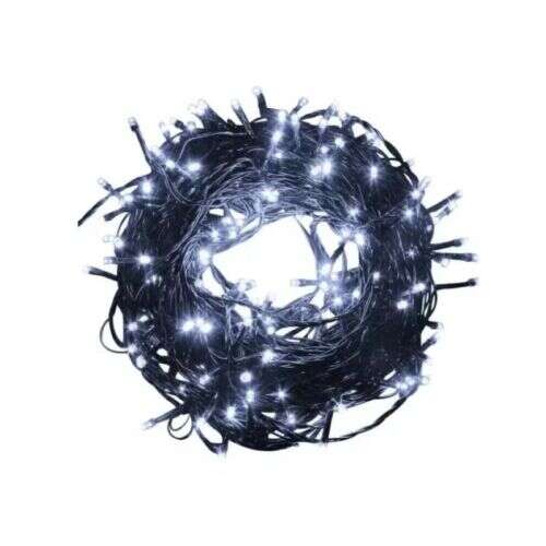 180 LED Christmas string lights, 13.6m long, cold white, outdoor and indoor use
