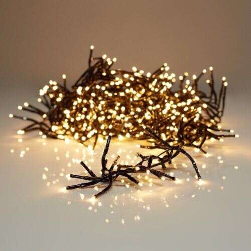 180 LED warm white Christmas fairy lights, 13.6m long, with 8 lighting modes, outdoor and indoor use