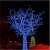 Niebieski łańcuch świateł choinkowych LED dekorujący drzewo, 50 metrów długości, 500 diod LED