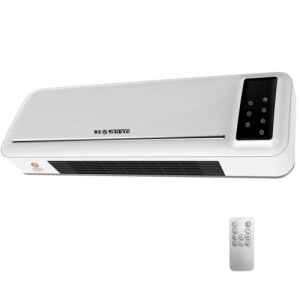 RE&SOVIO PTC-3000A wall mounted electric heater with remote control, 2000W - Electric fireplace, Dehumidifier, Space Heater, Electric Heating Panel and Wood-burning fireplace