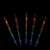 Többszínű jégcsap alakú LED karácsonyi fényfüzér, 8 darab, 30cm-es, 4.1m hosszú szál