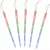 Multicolor icicle LED Christmas lights, 8 pieces, 30cm each, 4.1m long string