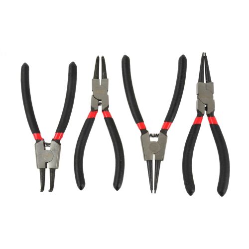 GEKO 4-piece circlip pliers set with straight and bent tips