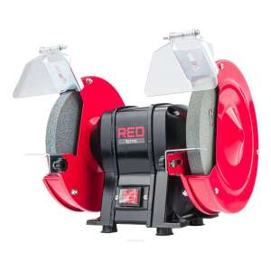 Red Technic RTSS0084 Doppel-Schleifmaschine, 200 mm, 1700 W, 2950 U/min, mit zwei Schleifscheiben, Funkenfängern und einstellbaren Werkstückauflagen - Schleifmaschinen