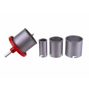 GEKO Tungsten Carbide Hole Saw Set 33-73 MM 4 Pieces G40000 131333532 - Hole saw & circular cutter