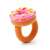 Hey Clay Bijou Sweet Rings pink donut ring with sprinkles