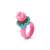Hey Clay Bijou Sweet Rings pink cupcake ring with chocolate and sprinkles