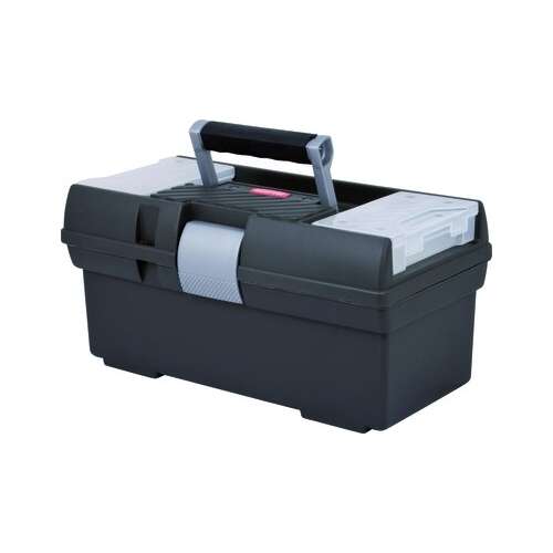 Skrzynka narzędziowa CURVER PRÉMIUM 16 cali w kolorze szarym i srebrnym