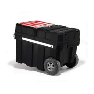 Keter Masterloader Cutie pentru scule cu roți, negru și roșu - Construcții și renovări
