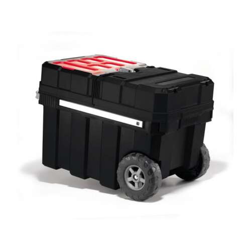 Keter Masterloader Cutie pentru scule cu roți, negru și roșu