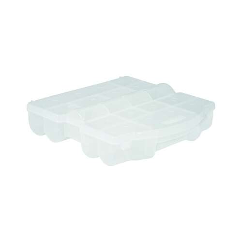 CURVER 17 compartment organizer box, clear plastic, for storing small items