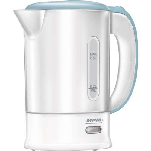 MPM Fierbător de apă + 2 căni, 1000W, 0.5 litri, Alb