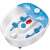 MPM MMS-01 foot spa with massage rollers, blue and white