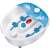 MPM MMS-01 foot massager, blue and white, with rollers and bubbles