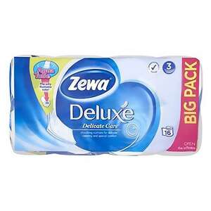Toalettpapír ZEWA Deluxe 3 rétegű 16 tekercses Pure White 93852303 Nedves WC papírok