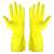 Sárga latex kesztyű pár, COVERGUARD márka, pamut béléssel, 10-es méret, 2 pár