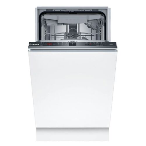 Bosch SPV2HMX42E beépíthető mosogatógép, 10 teríték, fehér, nyitott ajtó