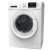 Tesla WF71490M front-loading washing machine, white, side view, showing the control panel and the door