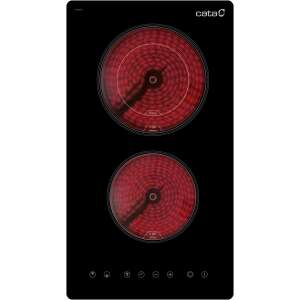 Cata TD-3002 BK/B Fekete Kerámia Főzőlap 2 Égővel - Cata
