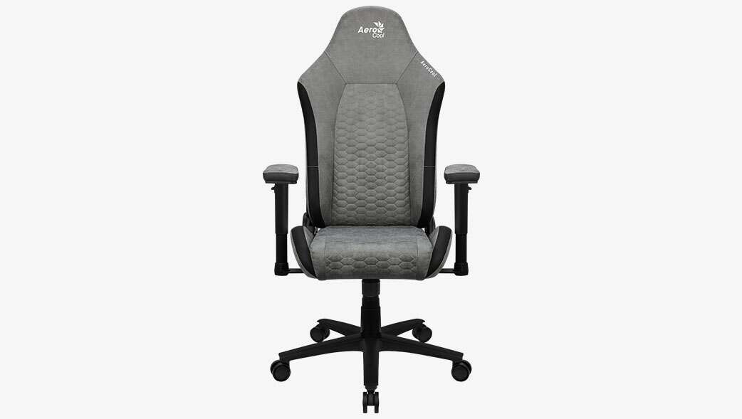Aerocool crown aerosuede gamer szék - szürke/fekete
