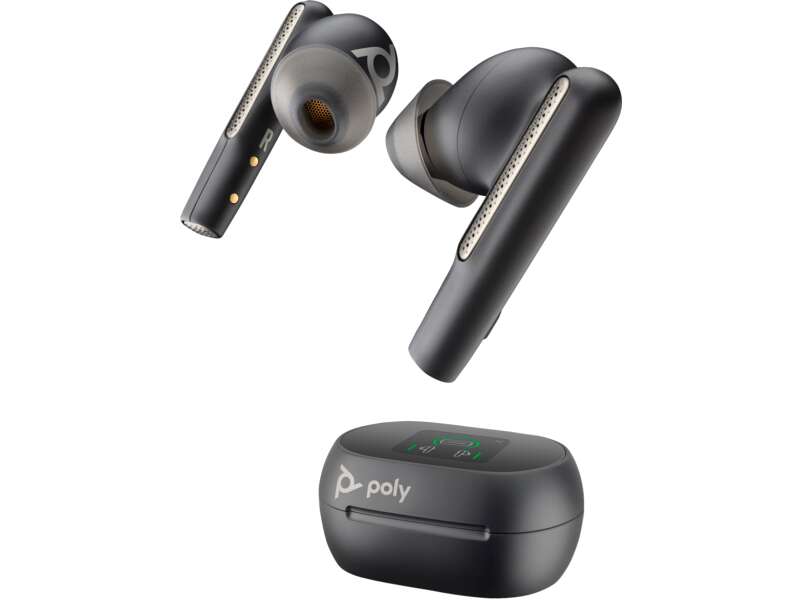 Hp poly voyager free 60+ uc wireless/vezetékes headset - szénfekete