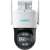 Reolink Trackmix W760 8MP 2.8mm IP-Dome-Sicherheitskamera, weiß mit schwarzem Objektiv, zwei Antennen, Wandhalterung