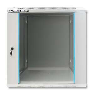 Dulap rack server Quoltec 19 inch pentru montare pe perete, 12U, 600x635mm, gri - Qoltec