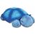 Közelkép a Cloud B Twilight Turtle kék plüss éjjeli lámpáról