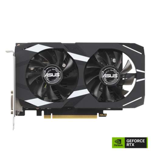 Графична карта Asus GeForce RTX 3050 Dual OC Edition, преден изглед
